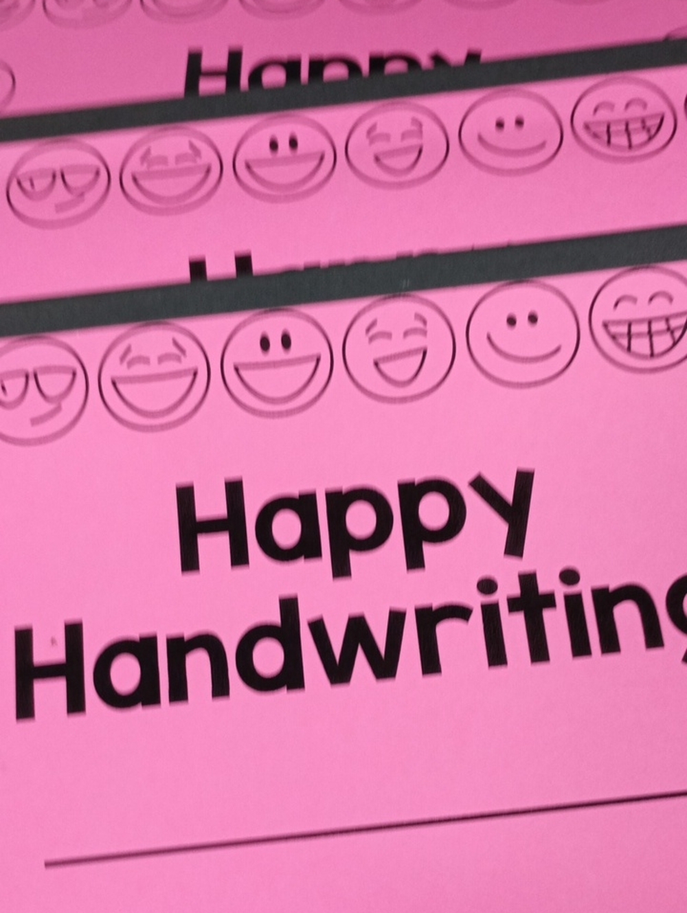 Pink Practice Pads - Pack of Writing Sheets